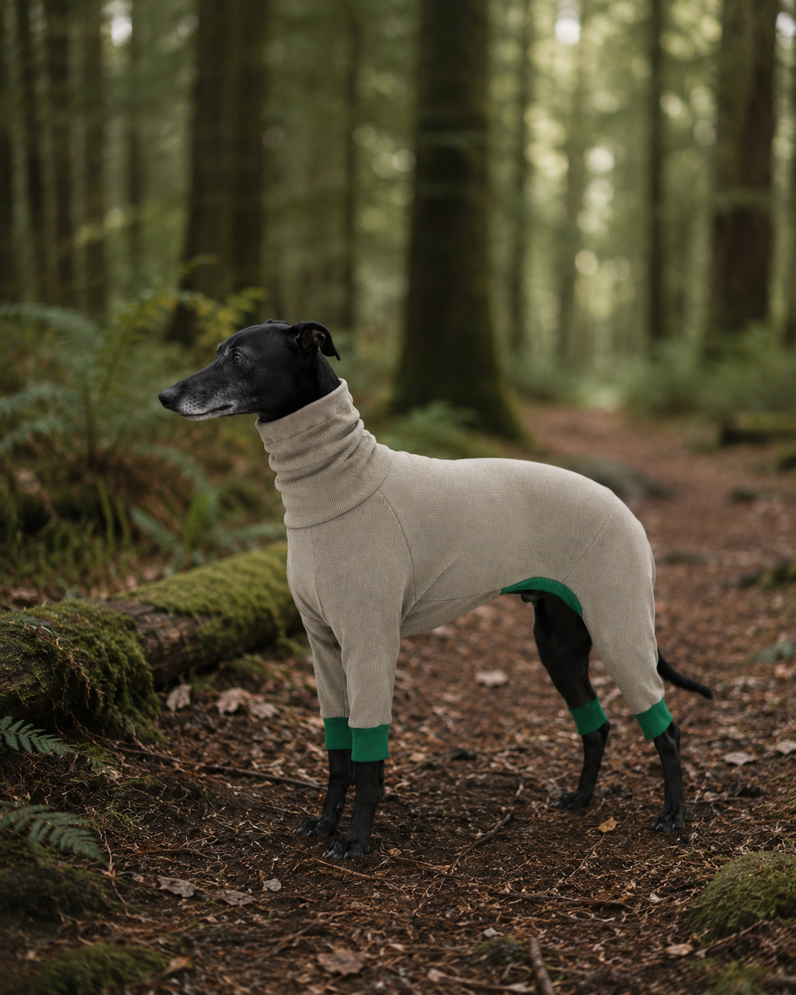 Warm Fleece Dog Jacket for Greyhounds & Whippets