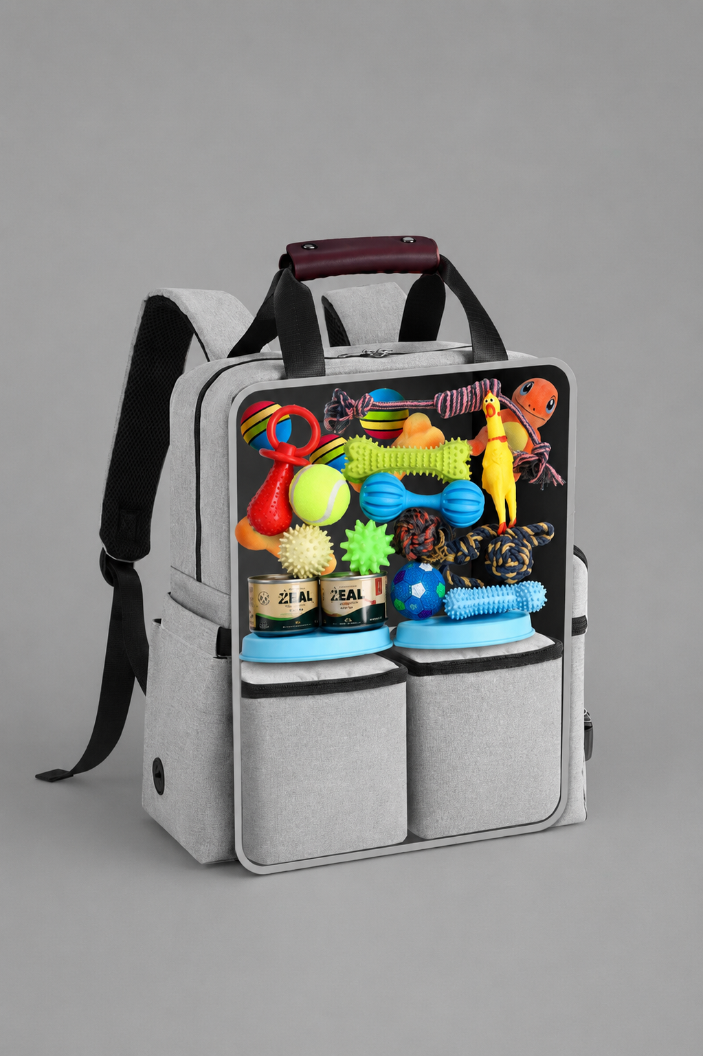 4 Set Dog Travel Bag Multi-Function Pet Organiser backpack