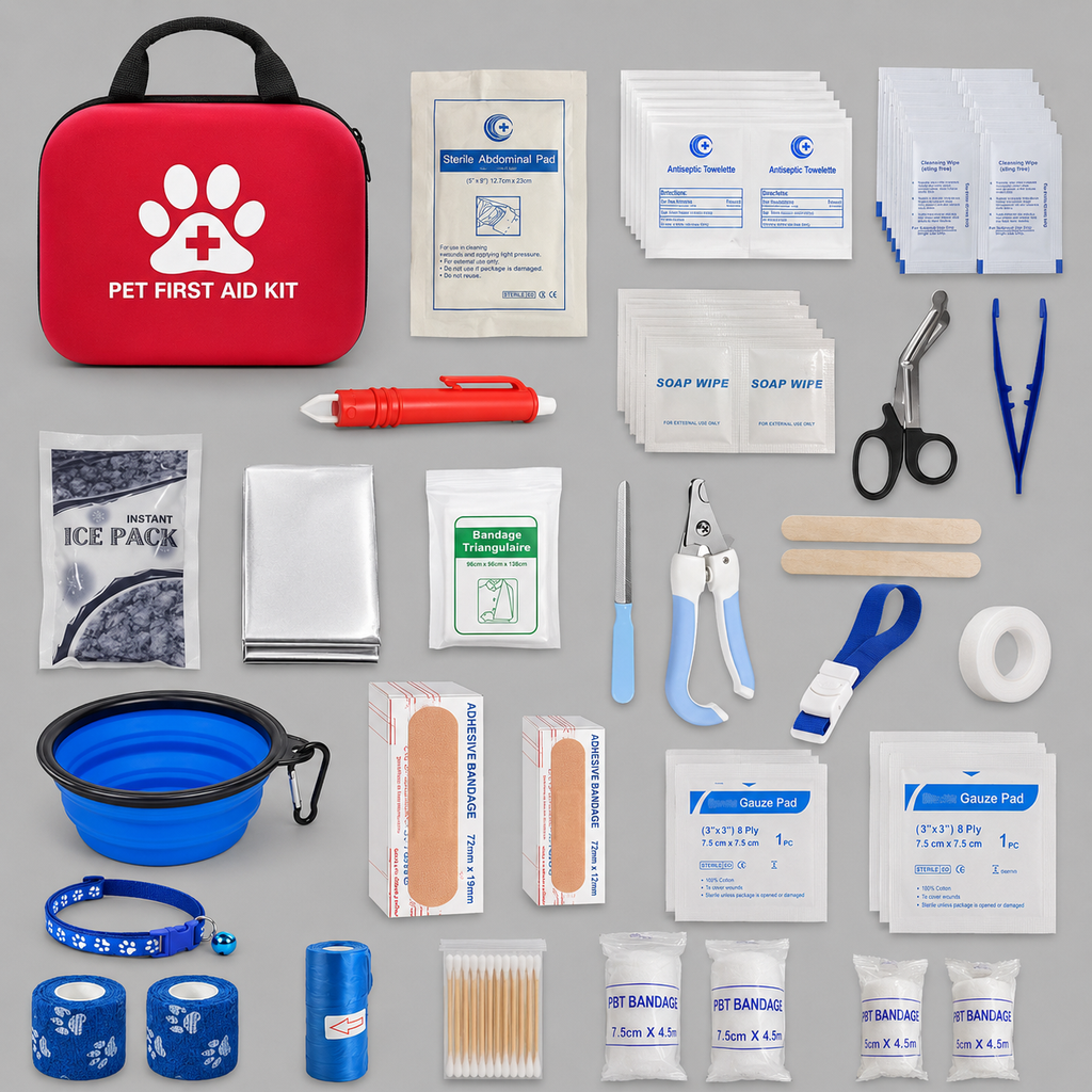 Pet First Aid Kit with Emergency Supplies